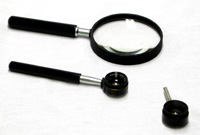 Leitz Loupes and a magnifying glass